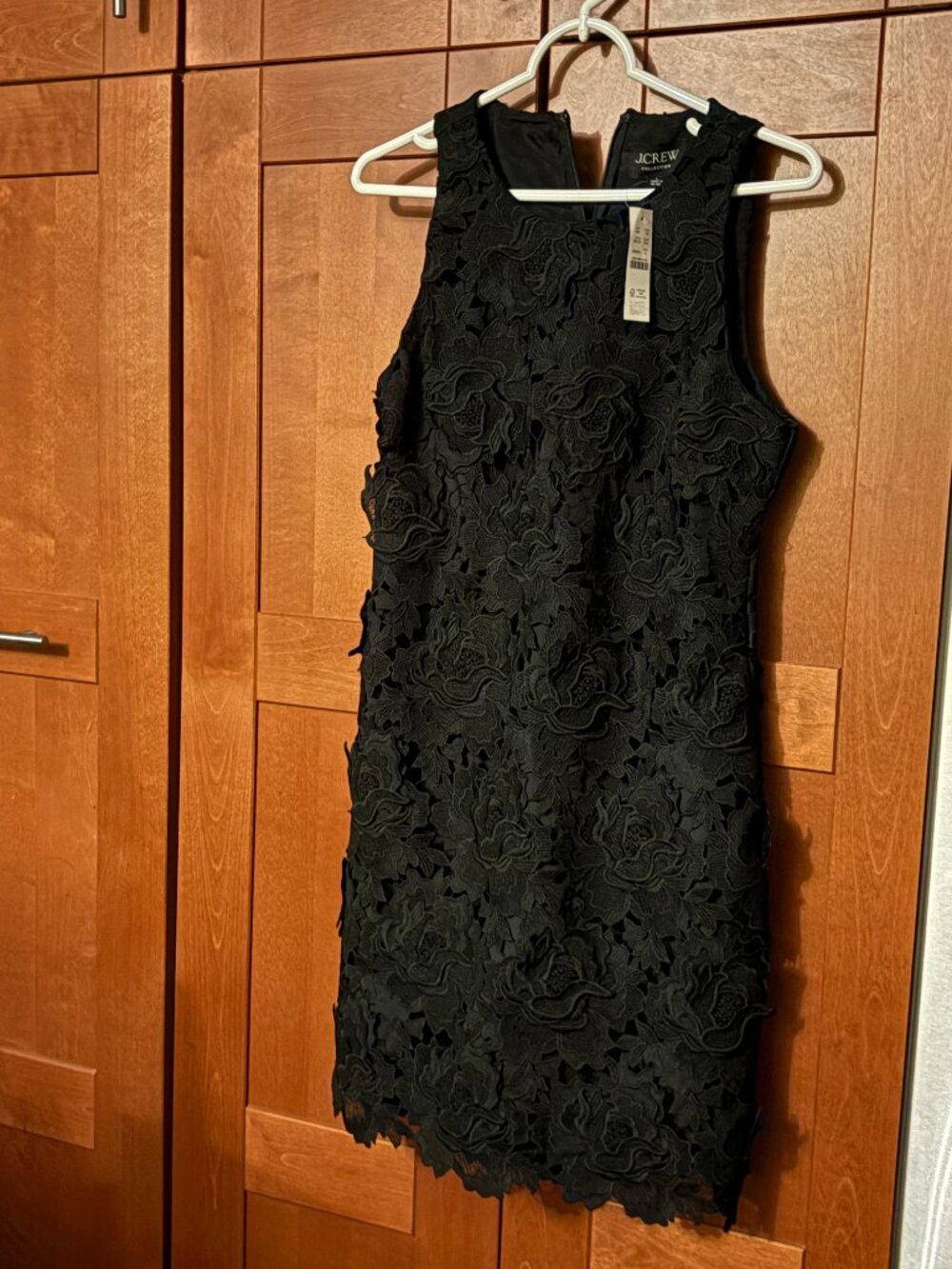 J Crew Poppy Leavers Red Venetian Lace Sheath Dress Size 14 $229